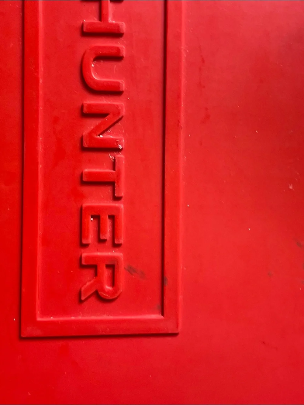 Hunter rubber tote red - Picture 1 of 8
